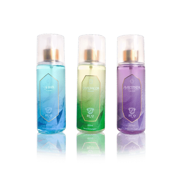 Kit Trio Body Splash Buq Care - Ametista, Esmeralda e Safira